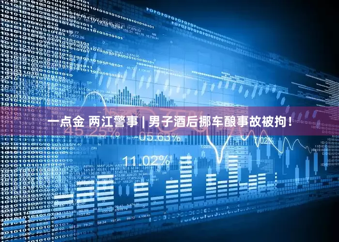 一点金 两江警事 | 男子酒后挪车酿事故被拘！